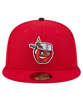 New Era Men's Red Fort Wayne TinCaps Authentic Collection 59FIFTY Fitted Hat