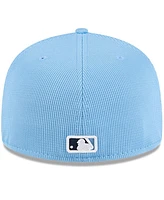 New Era Men's Light Blue Kansas City Royals City Connect Batting Practice 59FIFTY Fitted Hat