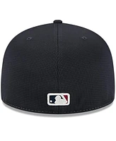 New Era Men's Navy/White Cleveland Guardians City Connect Batting Practice 59FIFTY Fitted Hat