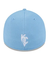 New Era Men's Light Blue Kansas City Royals Connect Batting Practice 39THIRTY Flex Hat