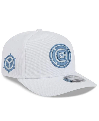 New Era Men's White Chicago Fire 2025 Jersey Hook 9SEVENTY Stretch-Snap Hat