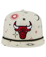 New Era Men's Cream Chicago Bulls Lunar Golfer Snapback Hat
