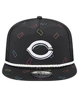 New Era Men's Black Cincinnati Reds Gummy Golfer Trucker Adjustable Hat