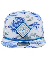 New Era Men's White Detroit Lions Adventure Snapback Golfer Hat