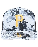 New Era Men's Black Pittsburgh Pirates Hula Trucker 9SEVENTY Adjustable Hat