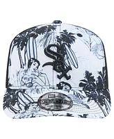 New Era Men's Black Chicago White Sox Hula Trucker 9SEVENTY Adjustable Hat