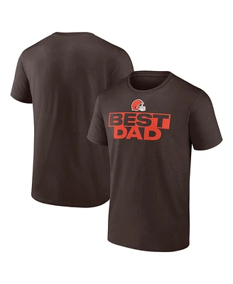 Logo Athletic Men's Brown Cleveland Browns Best Dad T-Shirt