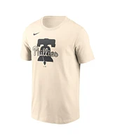 Nike Men's Cream Philadelphia Phillies Camo Logo T-Shirt
