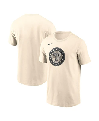 Nike Men's Cream Texas Rangers Camo Logo T-Shirt