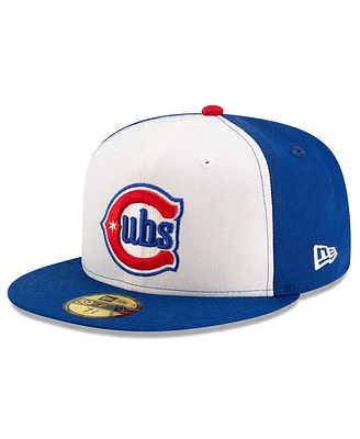 New Era Men's White/Royal Chicago Cubs Alternate Authentic Collection On-Field 59FIFTY Fitted Hat