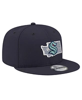New Era Men's Deep Sea Blue Seattle Kraken State Pride 9FIFTY Snapback Hat