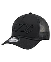 New Era Men's Black St. Louis Cardinals City Initial 9FORTY A-Frame M-Crown Adjustable Trucker Hat