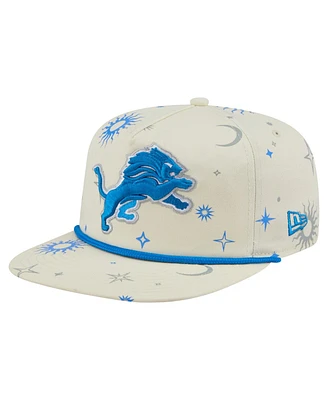New Era Men's Cream Detroit Lions Celestial Golfer Adjustable Hat
