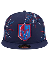 New Era Men's Navy Vegas Golden Knights Americana Fireworks 59FIFTY Fitted Hat