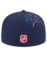 New Era Men's Navy Philadelphia Flyers Americana Fireworks 59FIFTY Fitted Hat
