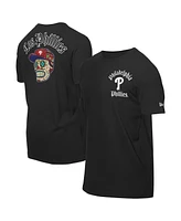 New Era Men's Black Philadelphia Phillies Sugar Skulls T-Shirt