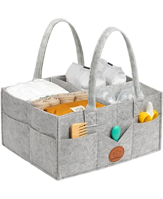 KeaBabies Original Baby Diaper Caddy Organizer, Large Storage Organizer for Nursery, Changing Table