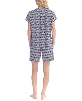 Ocean Pacific Women's Butter-Knit Ribbed Shortie Pajama Set