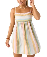 O'Neill Juniors' Saskia Striped Sleeveless Mini Dress