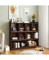10-shelf Bookcase,Walnut