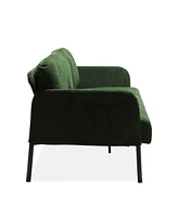 Modern 3-Seater Polyester Sofa: Comfy & Space-Saving