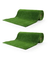 Yescom 2pcs 50x3 Ft Artificial Grass Turf 0.8" Fake Grass Rug Synthetic Lawn Indoor Batting Tunnels Outdoor Home Decor