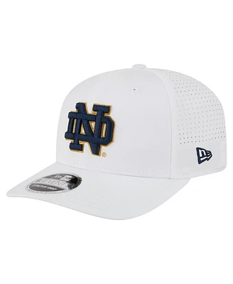 New Era Men's White Notre Dame Fighting Irish Perform Vault 9SEVENTY Stretch-Snap Hat
