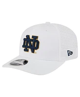 New Era Men's White Notre Dame Fighting Irish Perform Vault 9SEVENTY Stretch-Snap Hat
