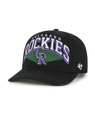 '47 Brand Men's Black Colorado Rockies Pomona Hitch Adjustable Hat