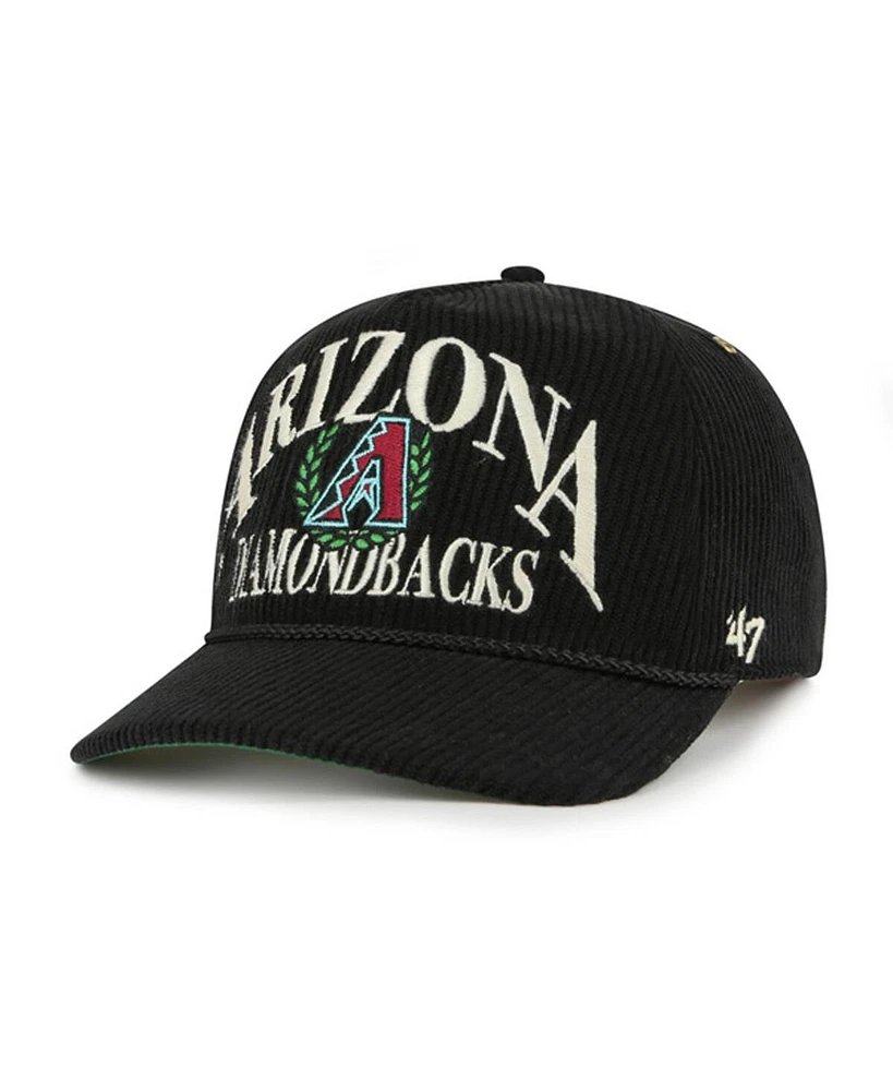 '47 Brand Men's Black Arizona Diamondbacks Pitchout Rope Hitch Adjustable Hat
