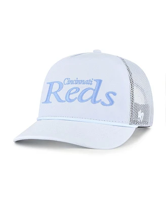 '47 Brand Men's Light Blue Cincinnati Reds Foundation Script Hitch Adjustable Trucker Hat