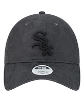 New Era Women's Black Chicago White Sox Tonal Floral 9TWENTY Adjustable Hat