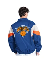 Starter Men's Blue New York Knicks Yard Line Full-Zip Jacket