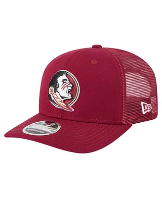 New Era Men's Garnet Florida State Seminoles Primary 9SEVENTY Trucker Stretch-Snap Hat