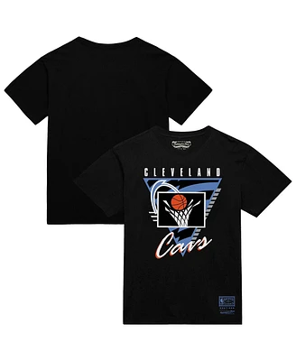 Mitchell & Ness Men's Black Cleveland Cavaliers Worldwide Collection Tri-Logo T-Shirt