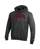 Champion Men's Charcoal South Carolina Gamecocks Arch Over Logo Pullover Hoodie