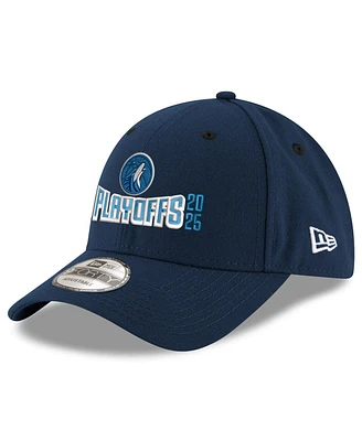 New Era Men's Navy Minnesota Timberwolves 2025 Nba Playoffs 9FORTY Adjustable Hat
