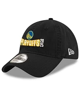 New Era Men's Black Golden State Warriors 2025 Nba Playoffs 9TWENTY Adjustable Hat