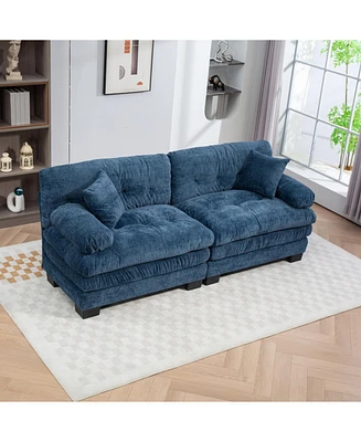 Chenille Sectional Sofa Sleeper