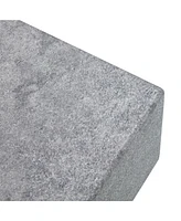 Modern Gray Mdf Coffee Table (43.3"x21.6"x17.2")