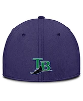 Nike Men's Purple/ Tampa Bay Rays Rise Swoosh Performance Flex Hat