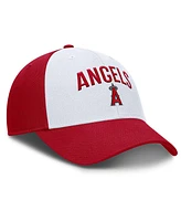 Nike Men's White/Red Los Angeles Angels Club Performance Adjustable Hat