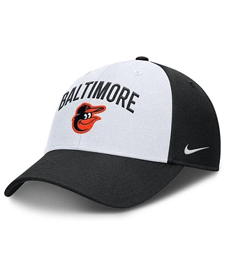 Nike Men's White/Black Baltimore Orioles Club Performance Adjustable Hat
