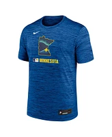 Nike Men's Blue Minnesota Twins 2025 City Connect Authentic Collection Velocity Performance T-Shirt