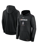 Nike Men's Black Baltimore Orioles Authentic Collection City Connect Therma Pullover Hoodie