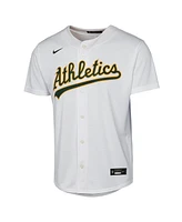 Nike Big Boys and Girls Zack Gelof White Athletics Home Replica Player Jersey