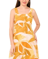 Vince Camuto Women's Printed Thick Strap Maxi Dress