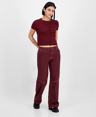 Celebrity Pink Juniors' Slouchy Skater Wide-Leg Jeans
