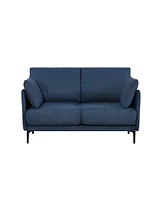 2 Seater Sofa For Primary Living Space, Bed Room, Office, 2 Pillows,Metel Legs