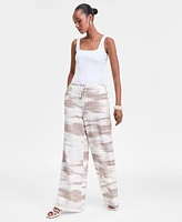 I.n.c. International Concepts Women's Printed Wide-Leg Pants, Exclusively at Macy's